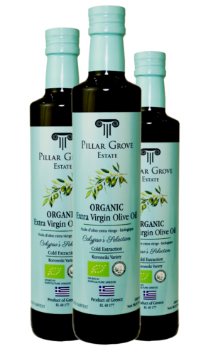 Pillar Grove Estate, Organic Extra Virgin Olive Oil, Calypso’s Selection